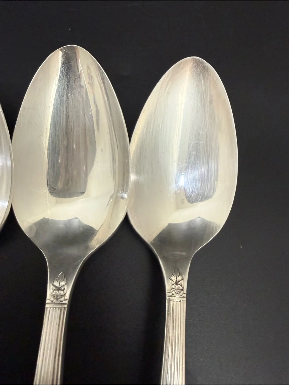 6pc Vintage ONEIDA Simeon & George Rogers Co. Silver Rose Silver-plate Teaspoon